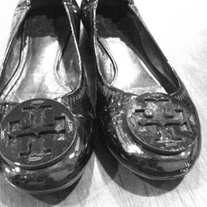 Tory Burch Patent Reva Flats